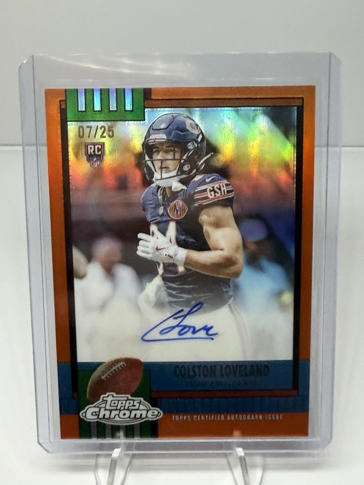 Colston Loveland 2025 Topps Chrome Football card