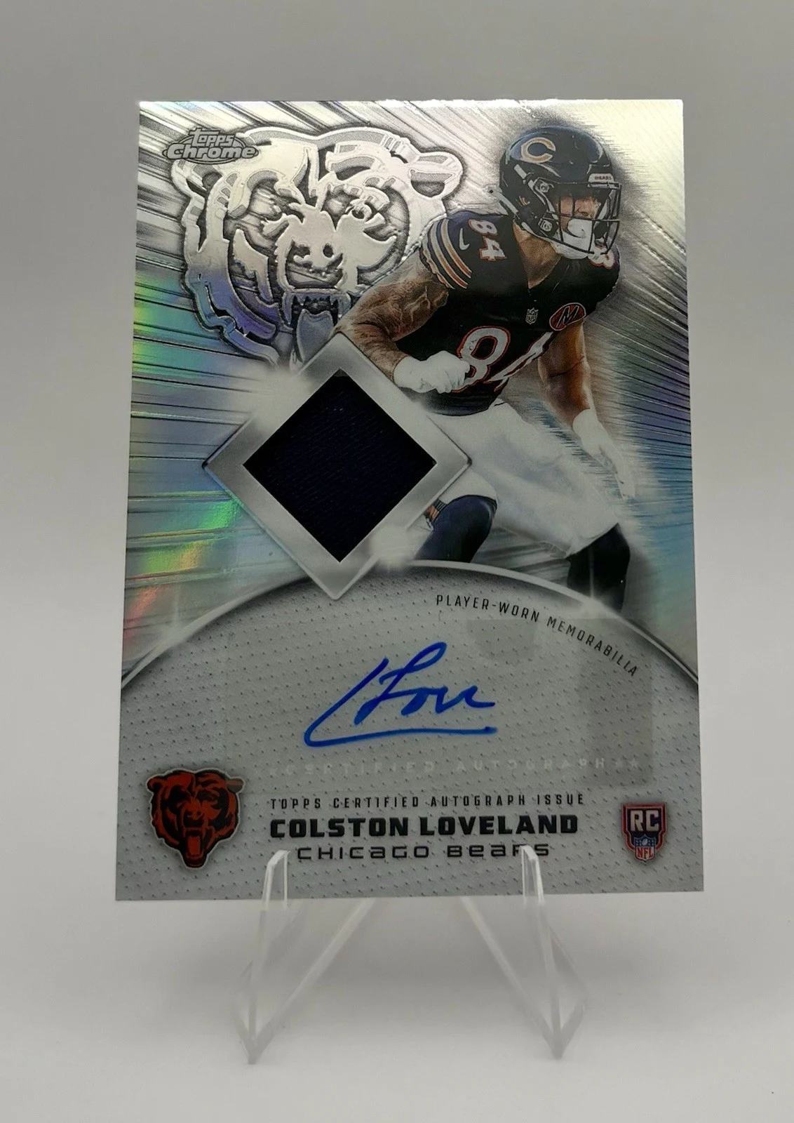 Colston Loveland 2025 Topps Chrome Football card