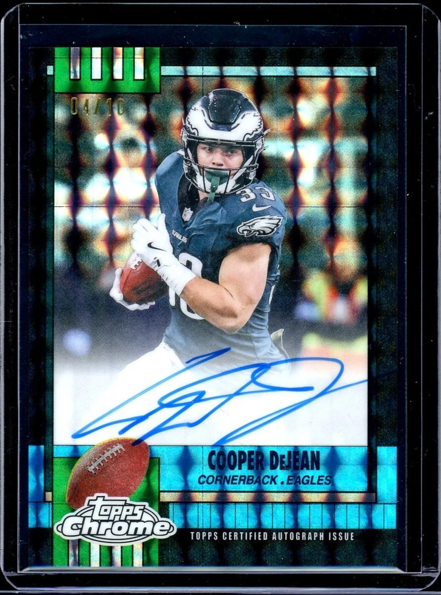 Cooper DeJean 2025 Topps Chrome Football card