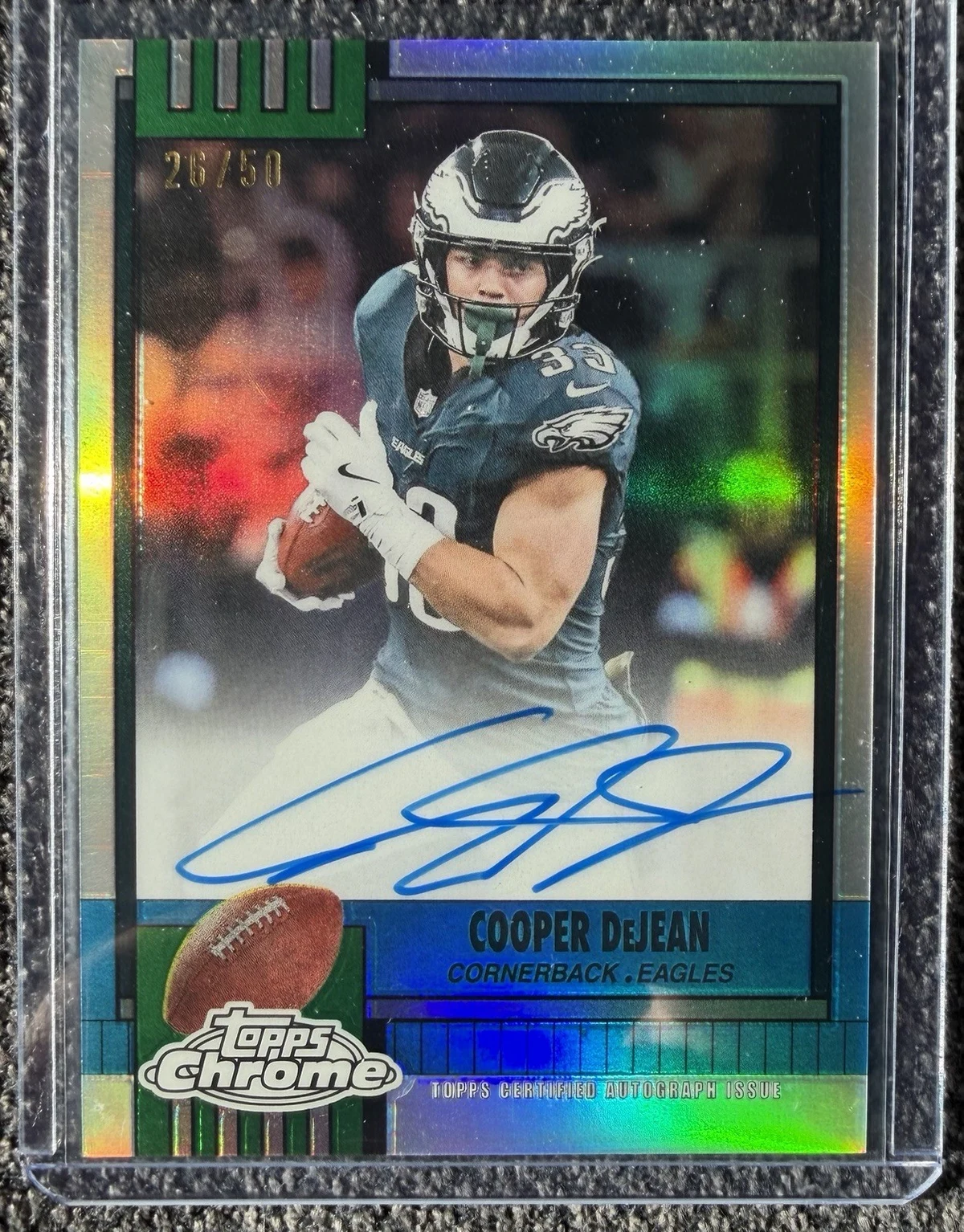 Cooper DeJean 2025 Topps Chrome Football card