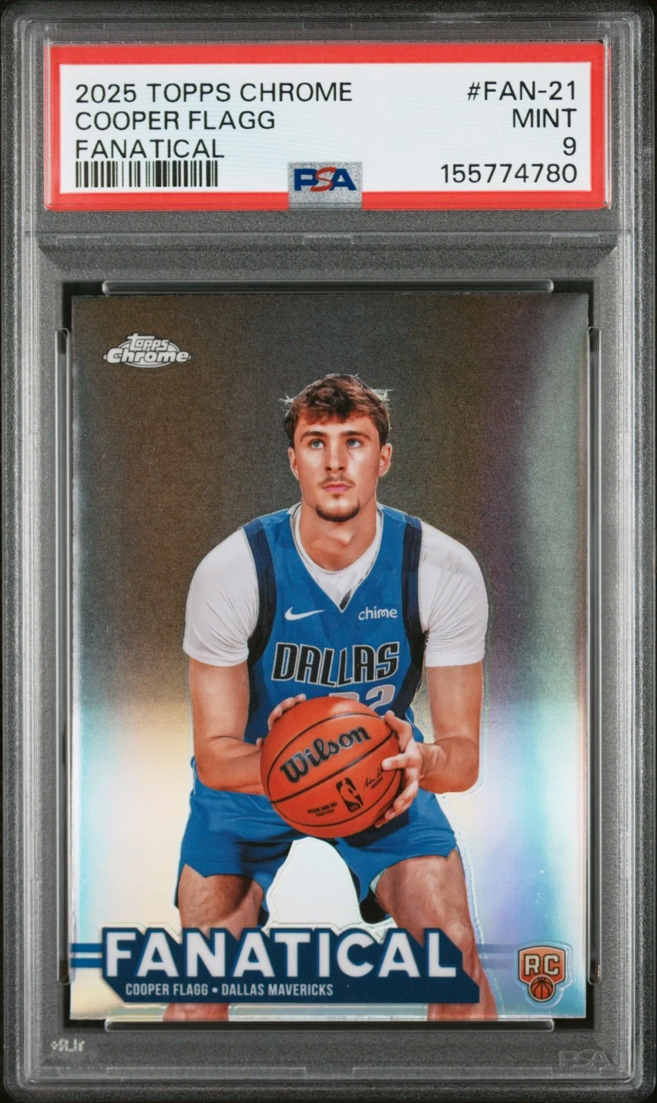 Cooper Flagg 2025 Topps Chrome Basketball card