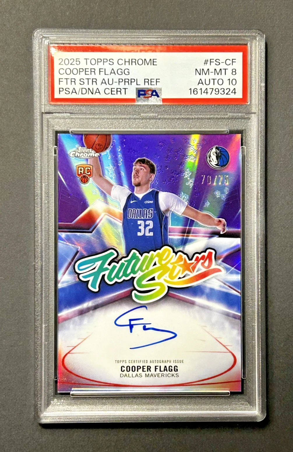 Cooper Flagg 2025 Topps Chrome Basketball card