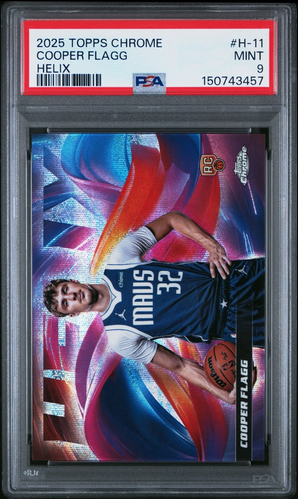 Cooper Flagg 2025 Topps Chrome Basketball card