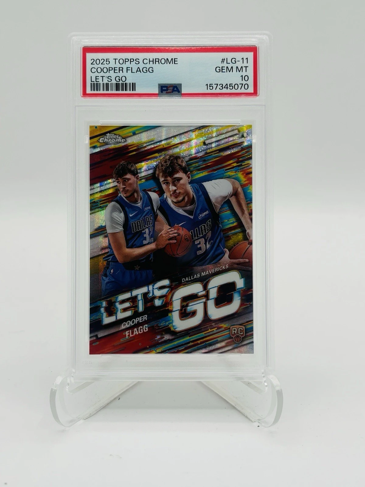 Cooper Flagg 2025 Topps Chrome Basketball card