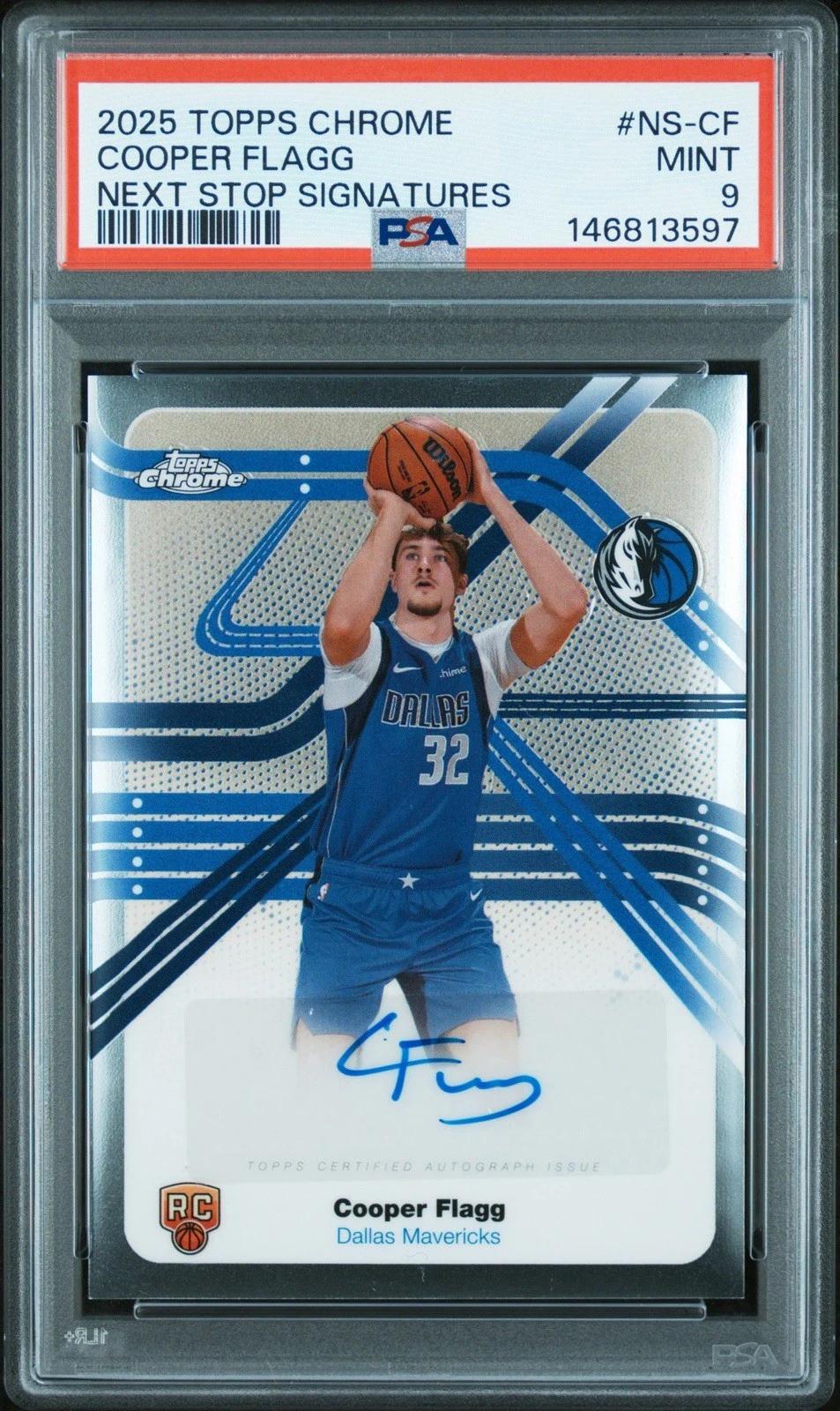 Cooper Flagg 2025 Topps Chrome Basketball card