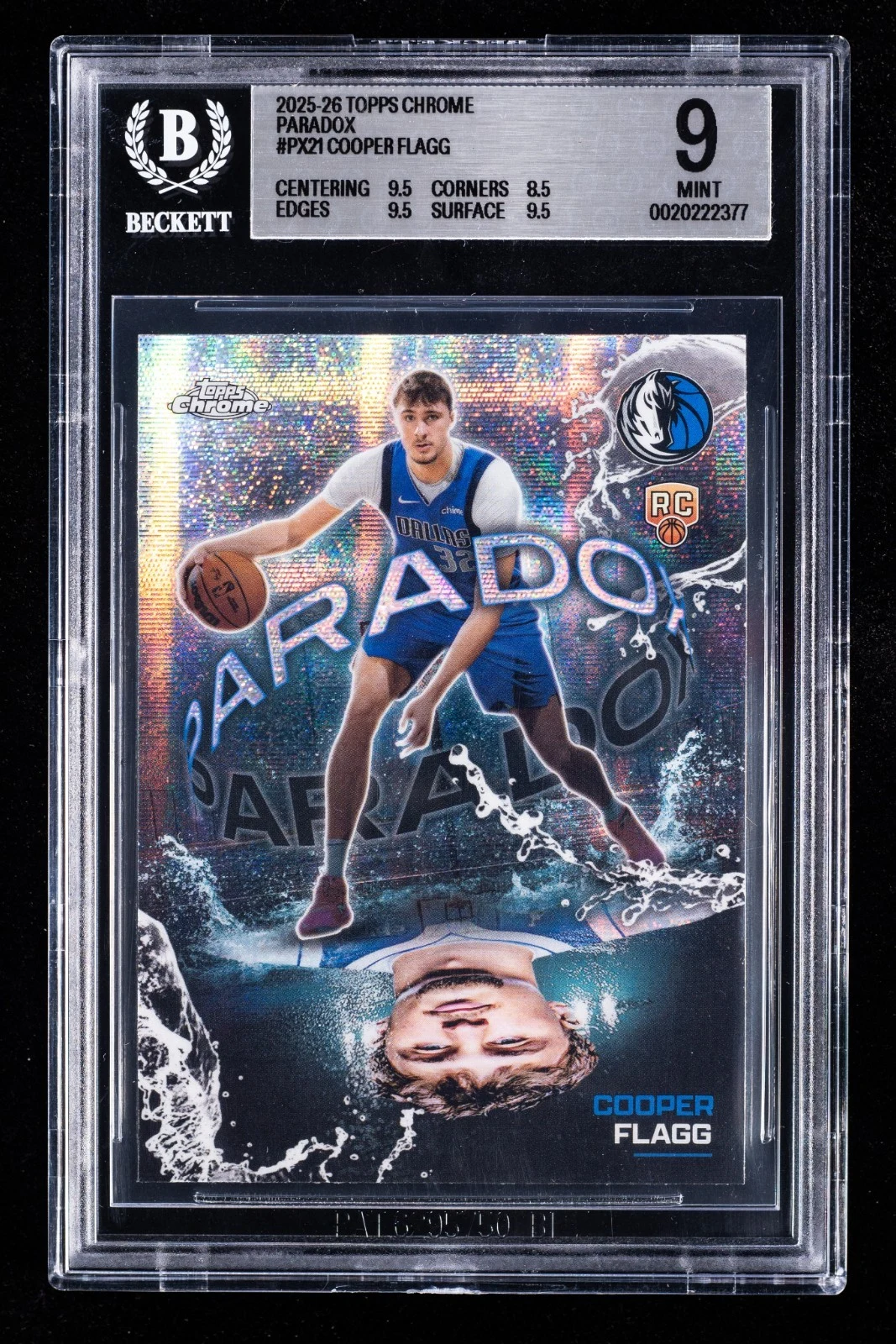Cooper Flagg 2025 Topps Chrome Basketball card