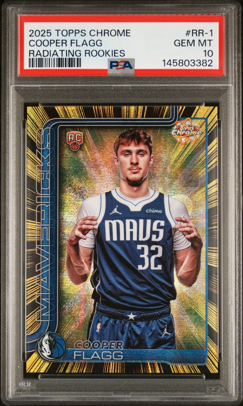 Cooper Flagg 2025 Topps Chrome Basketball card