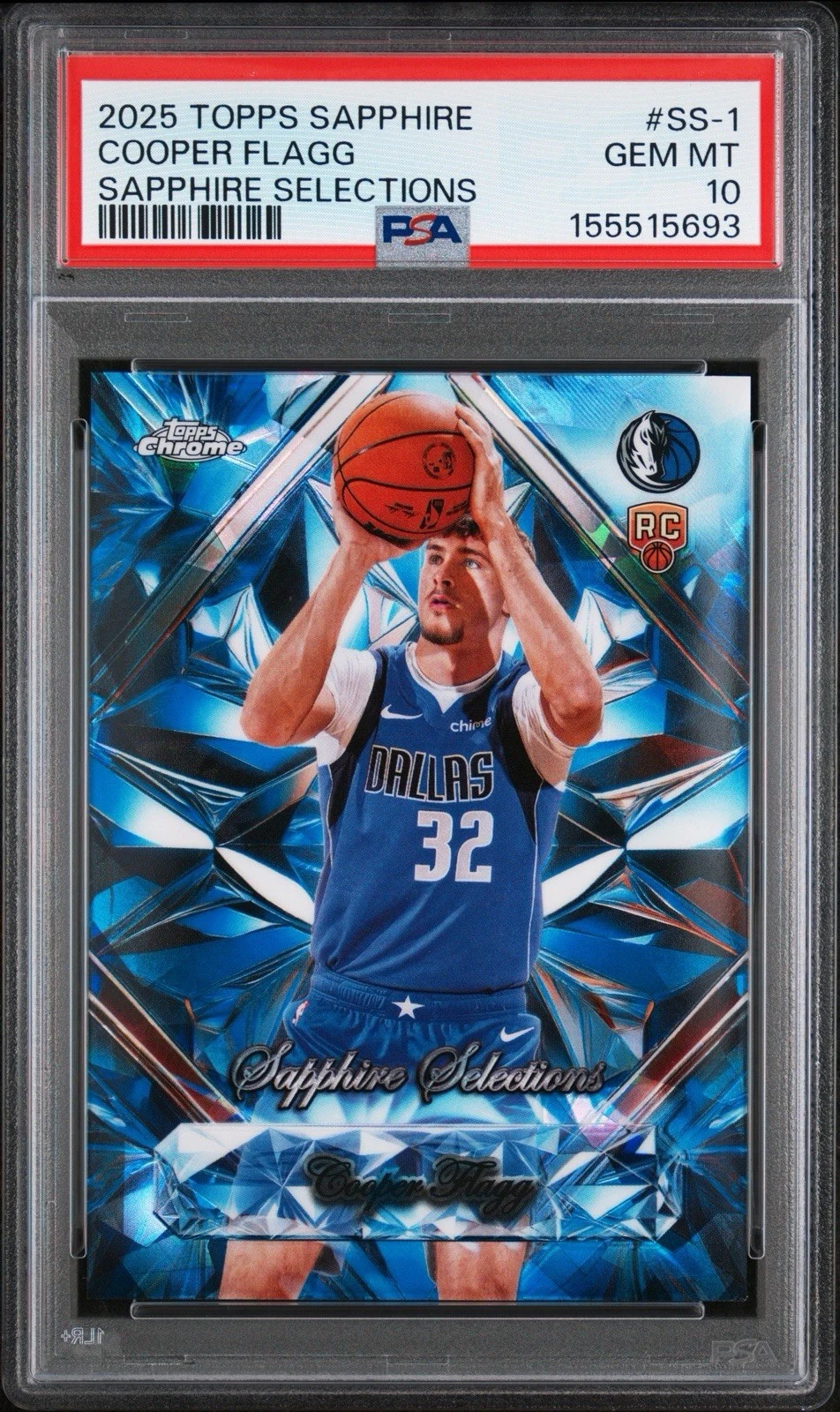 Cooper Flagg 2025 Topps Chrome Basketball card