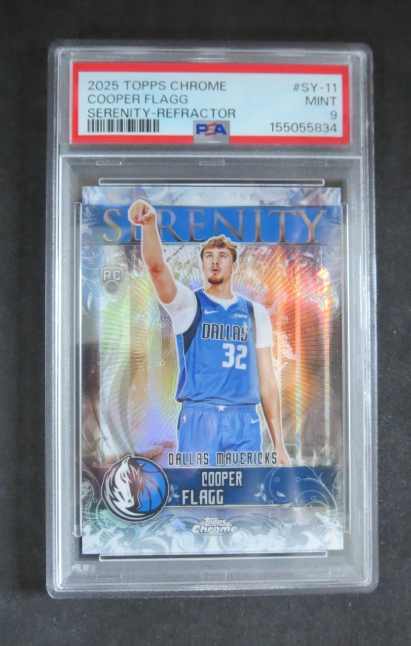 Cooper Flagg 2025 Topps Chrome Basketball card