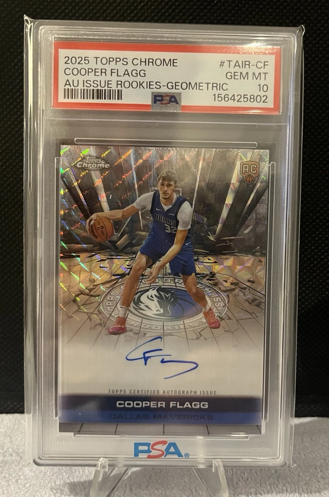 Cooper Flagg 2025 Topps Chrome Basketball card