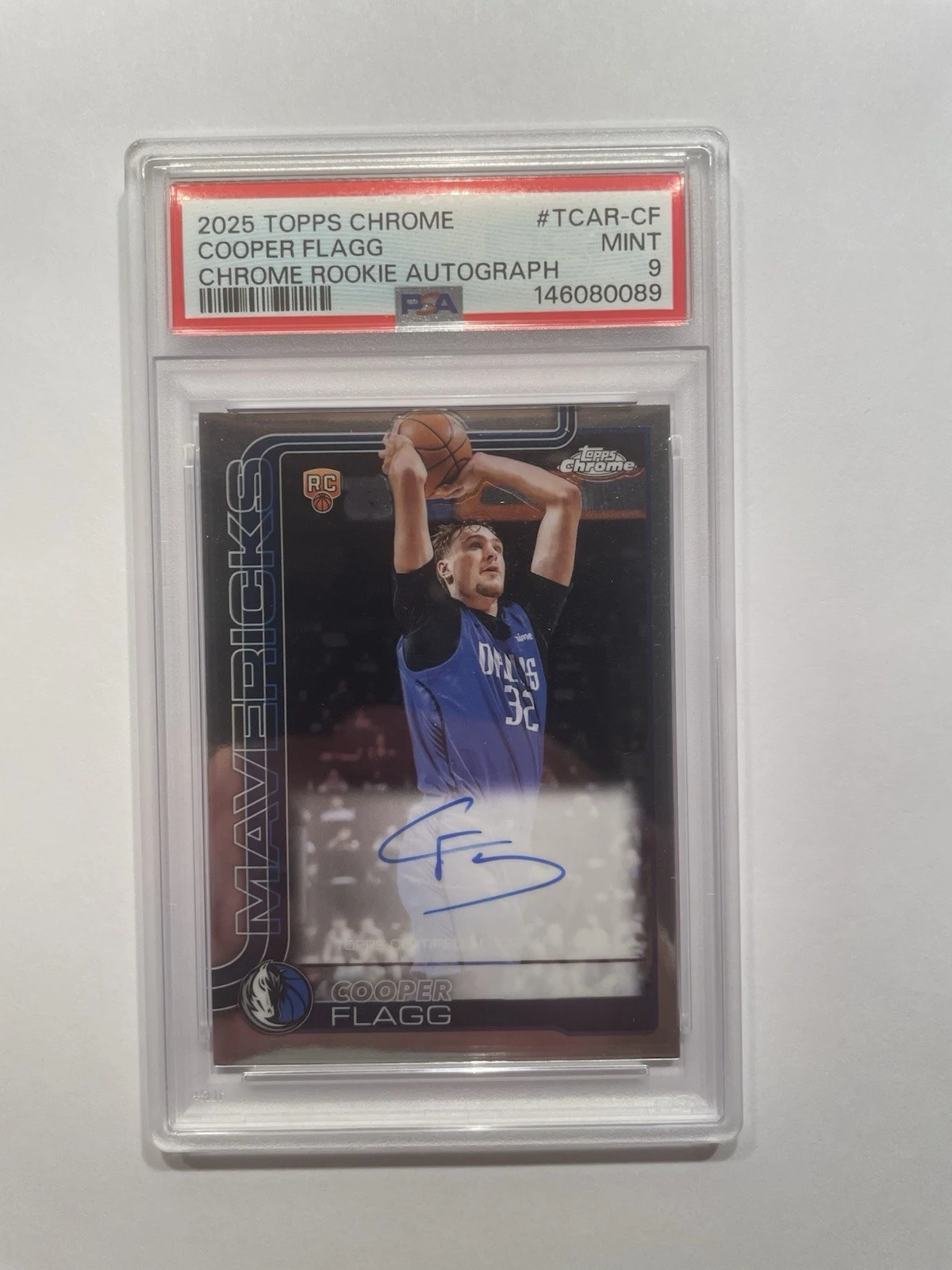 Cooper Flagg 2025 Topps Chrome Basketball card