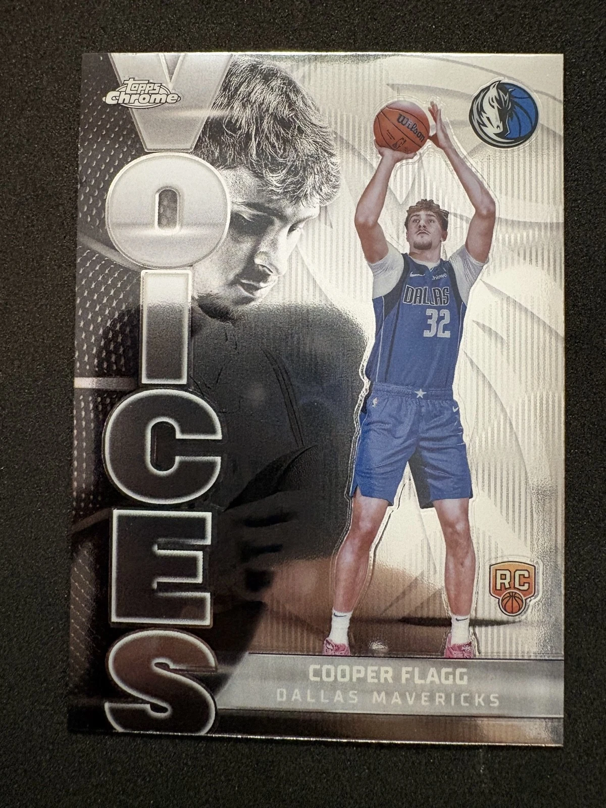 Cooper Flagg 2025 Topps Chrome Basketball card