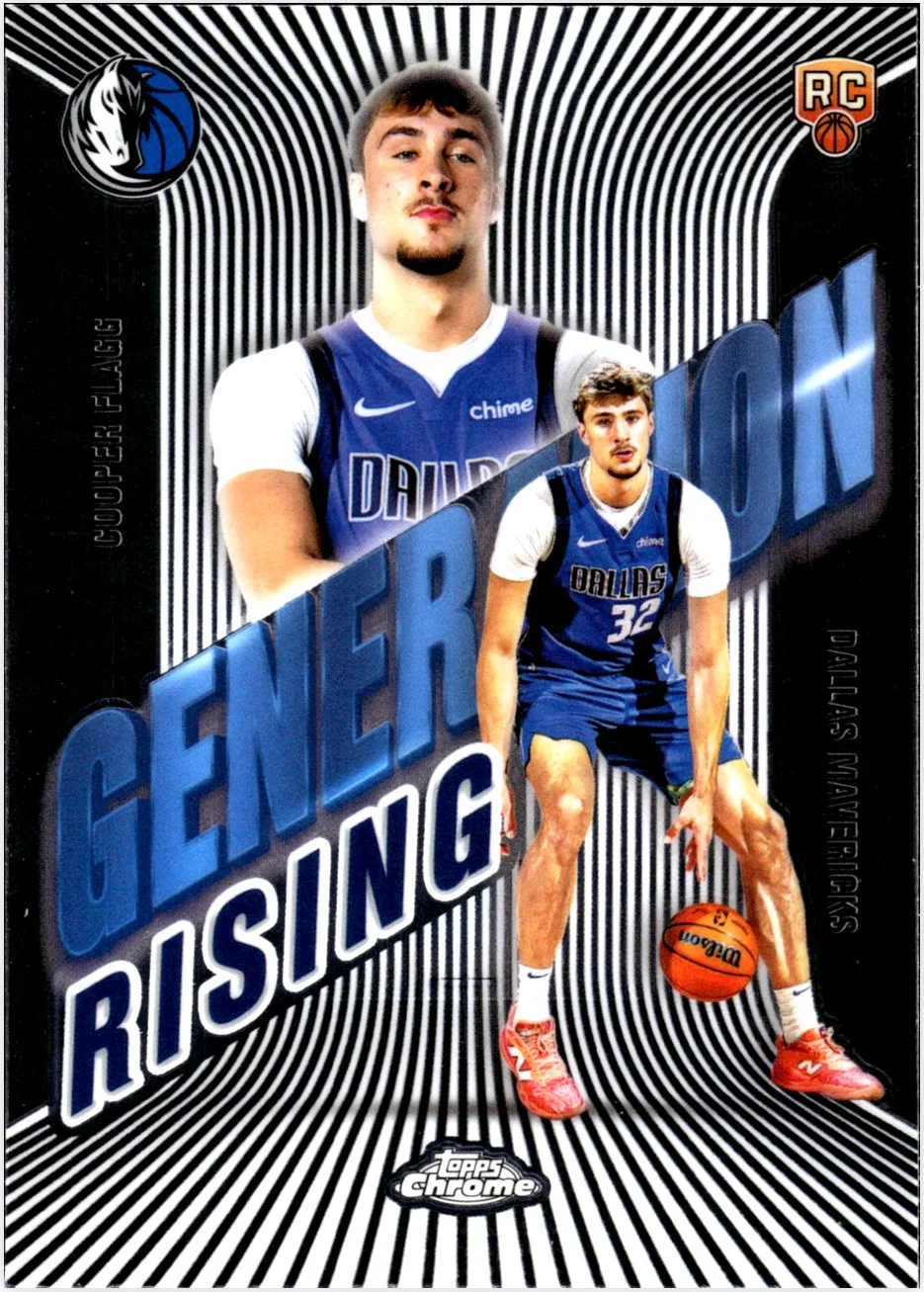 Cooper Flagg 2025-26 Topps Chrome #GR-1 Generation Rising basketball card - Front