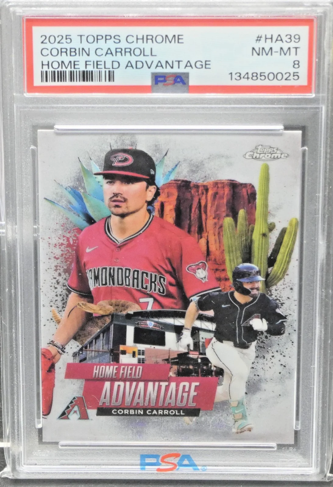 Corbin Carroll #HA-39 2025 Topps Chrome Baseball Home Field Advantage front