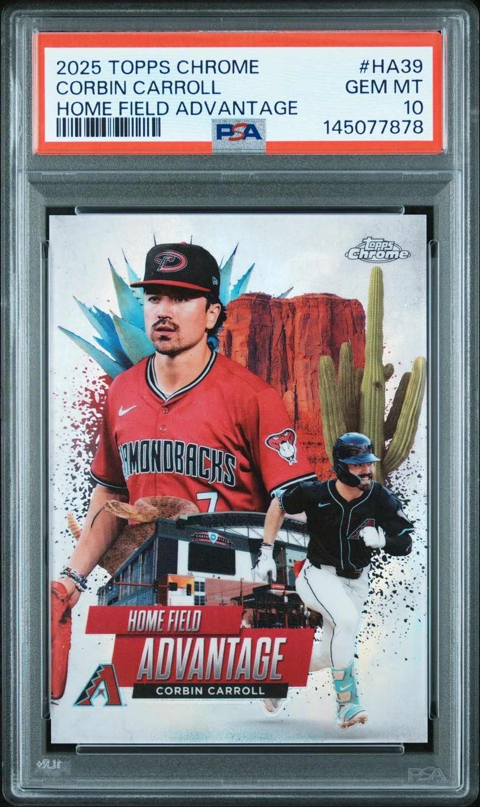 Corbin Carroll #HA-39 2025 Topps Chrome Baseball Home Field Advantage front