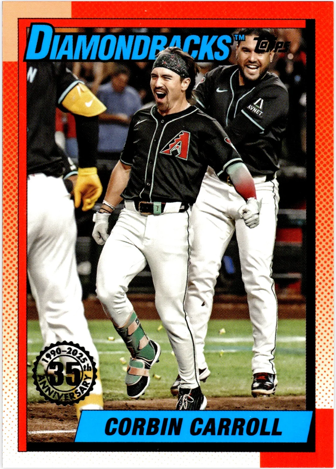 Corbin Carroll 2025 Topps #T90-45 1990 Topps Baseball 35th Anniversary (Series One) baseball card - Front