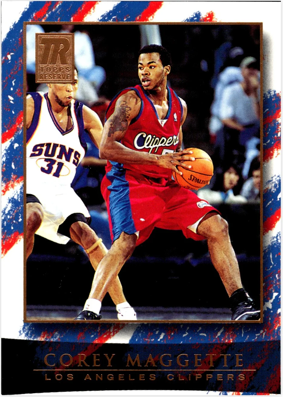 Corey Maggette 2000-01 Topps Reserve #9 basketball card - Front
