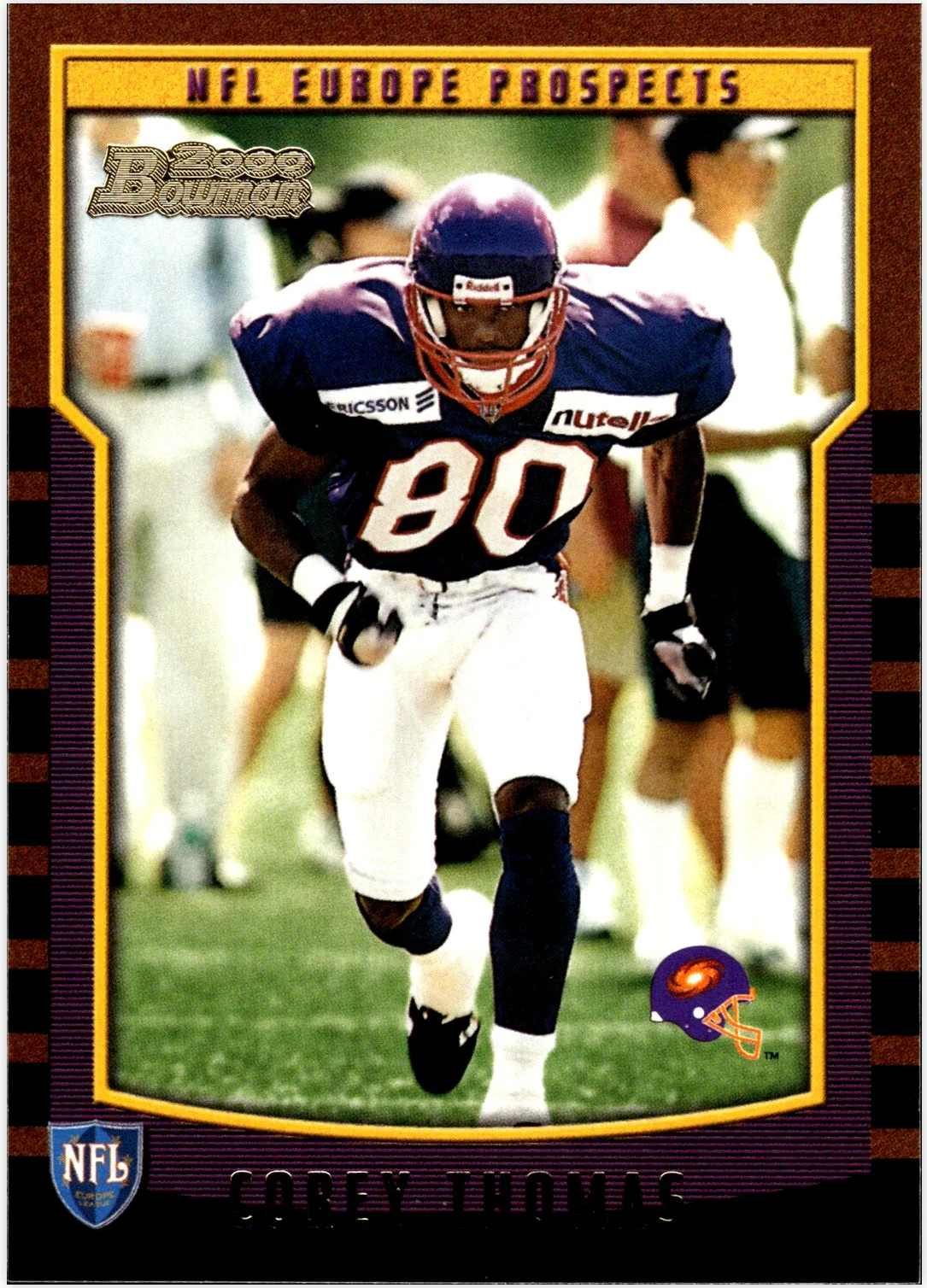 Corey Thomas 2000 Bowman #158 football card - Front