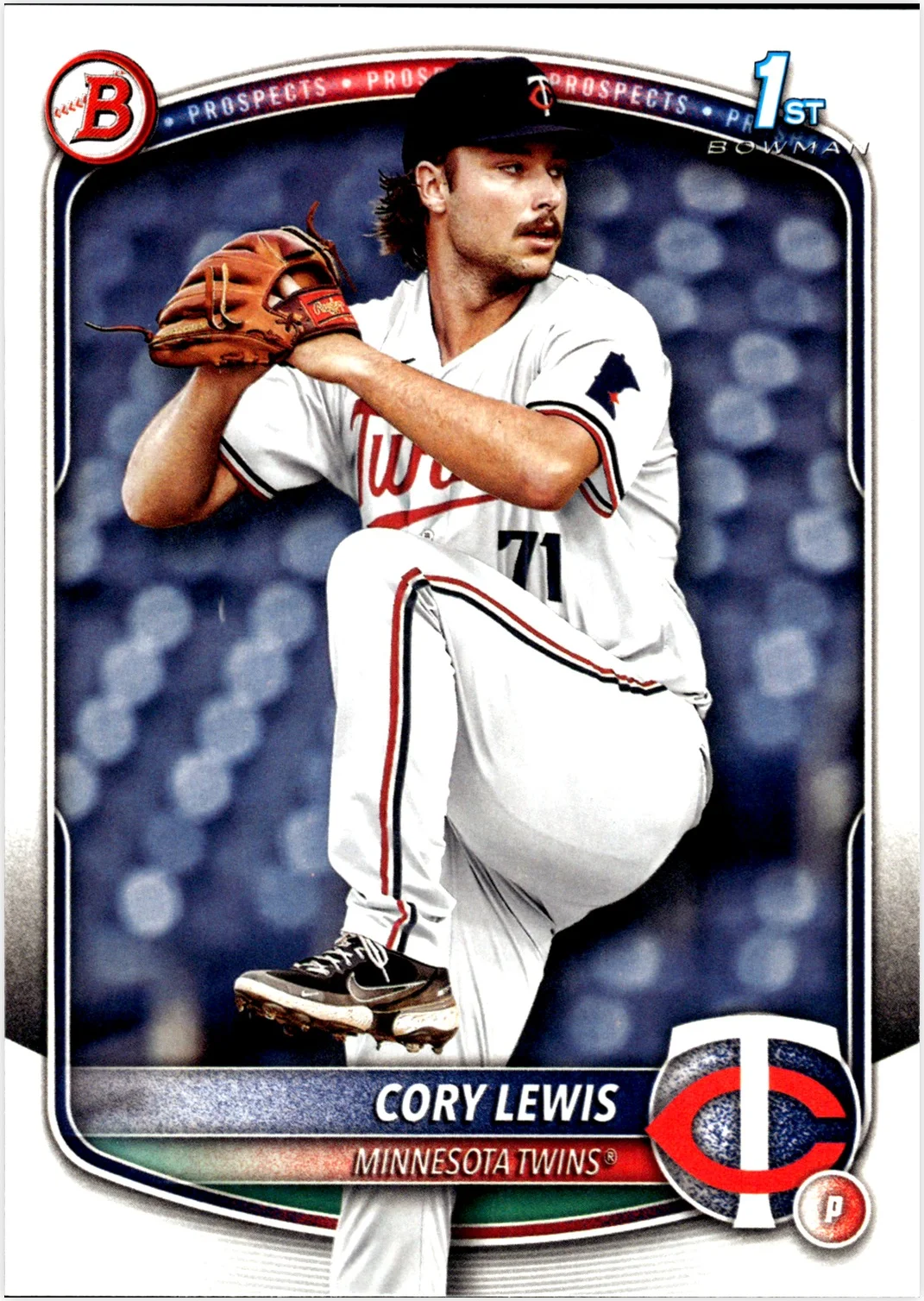Cory Lewis 2025 Bowman #BP-128 Prospects baseball card - Front