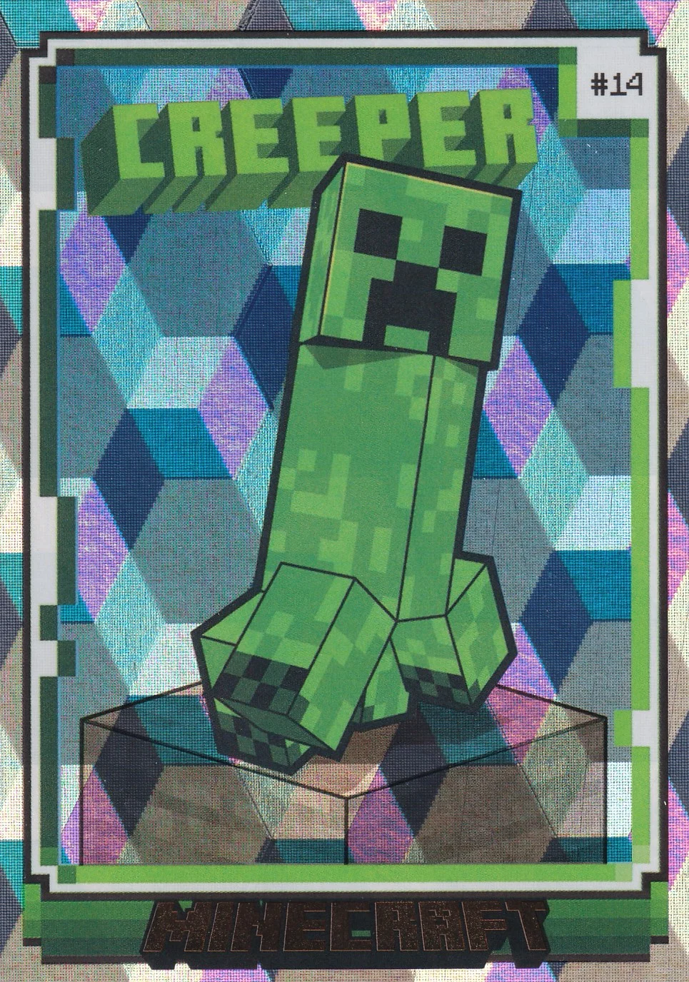 Creeper 2024 Panini Minecraft #14 Cubic Parallel trading card - Front