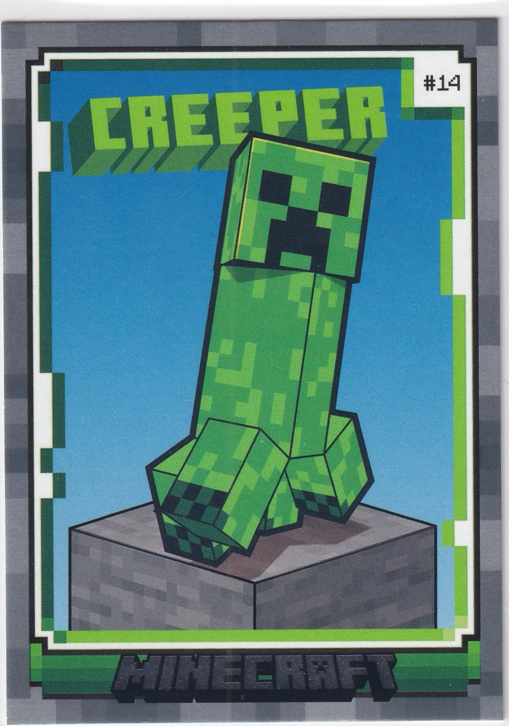 Creeper 2024 Panini Minecraft #14 trading card - Front