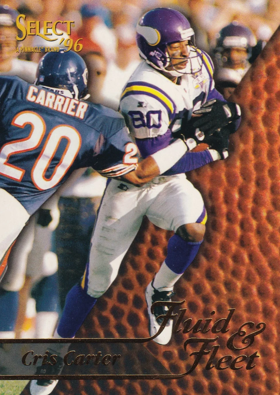 Cris Carter 1996 Select #193 football card - Front