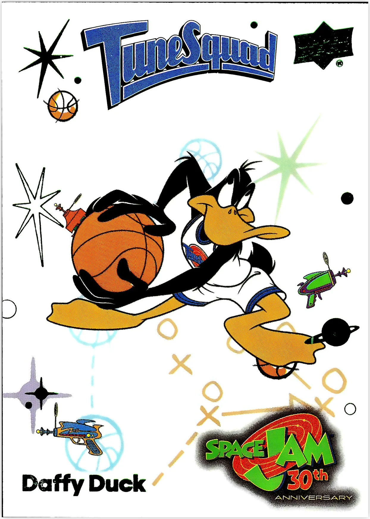 Daffy Duck 2026 Space Jam 30th Anniversary #1 basketball card - Front