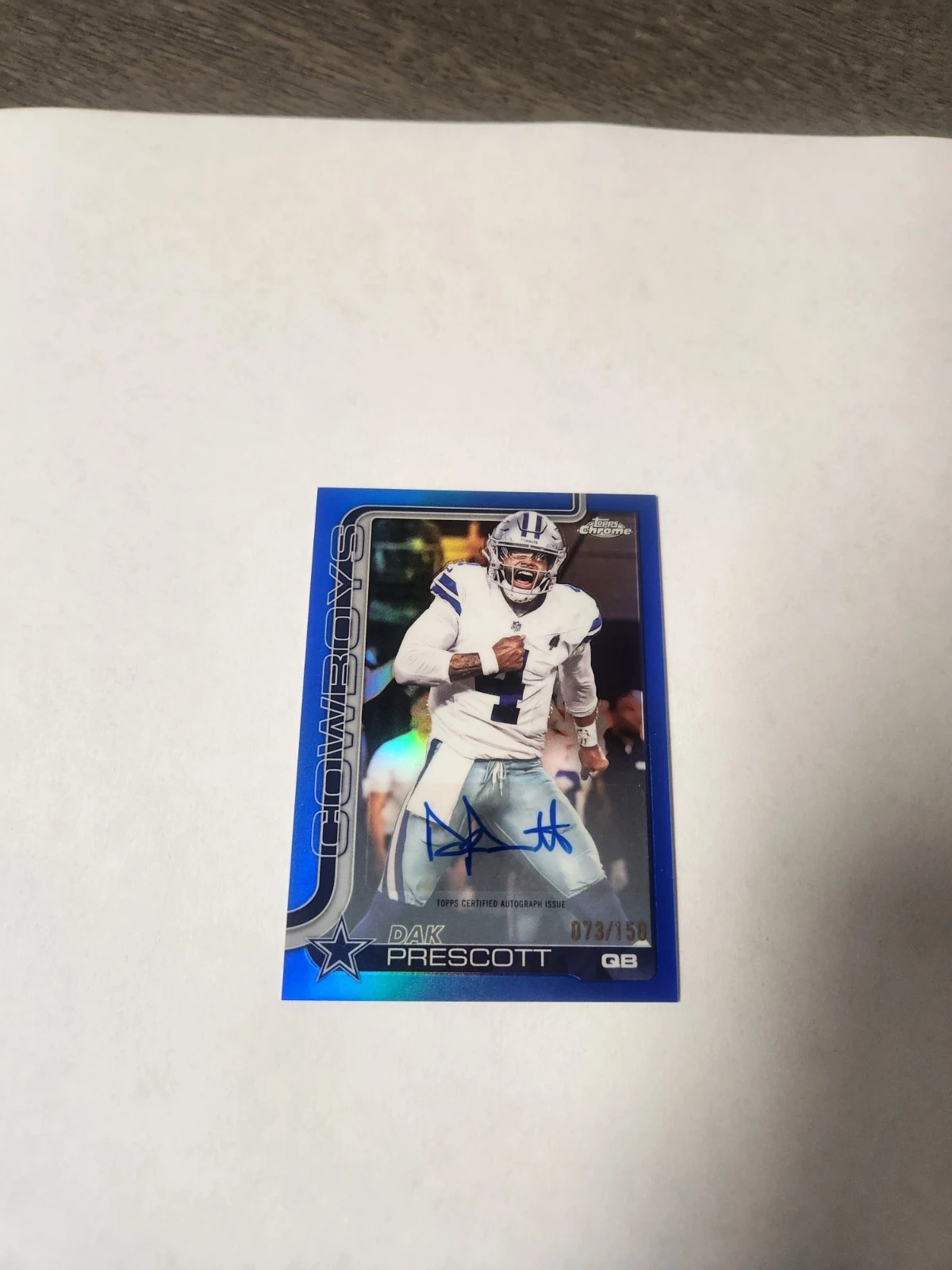 Dak Prescott 2025 Topps Chrome Football card
