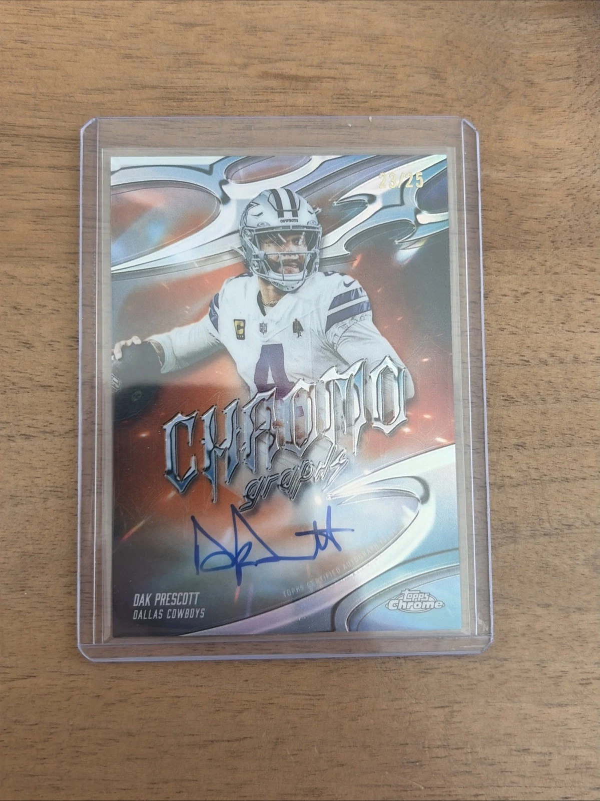 Dak Prescott 2025 Topps Chrome Football card