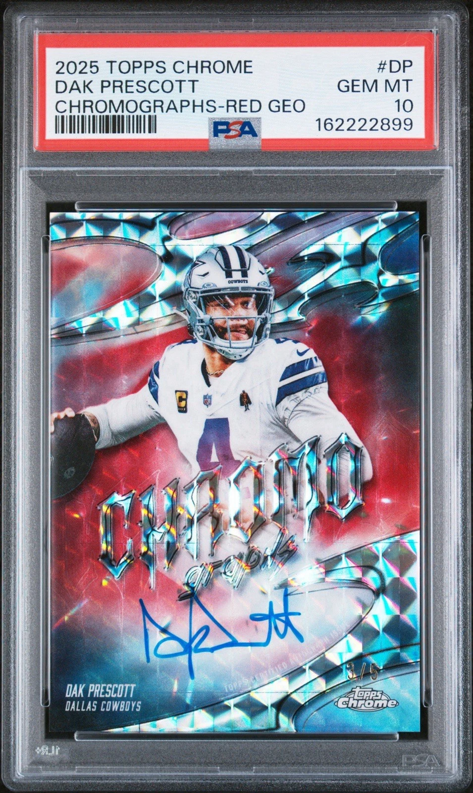 Dak Prescott 2025 Topps Chrome Football card