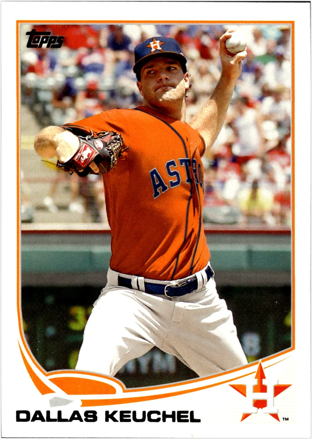 Dallas Keuchel 2013 Topps #522 baseball card - Front