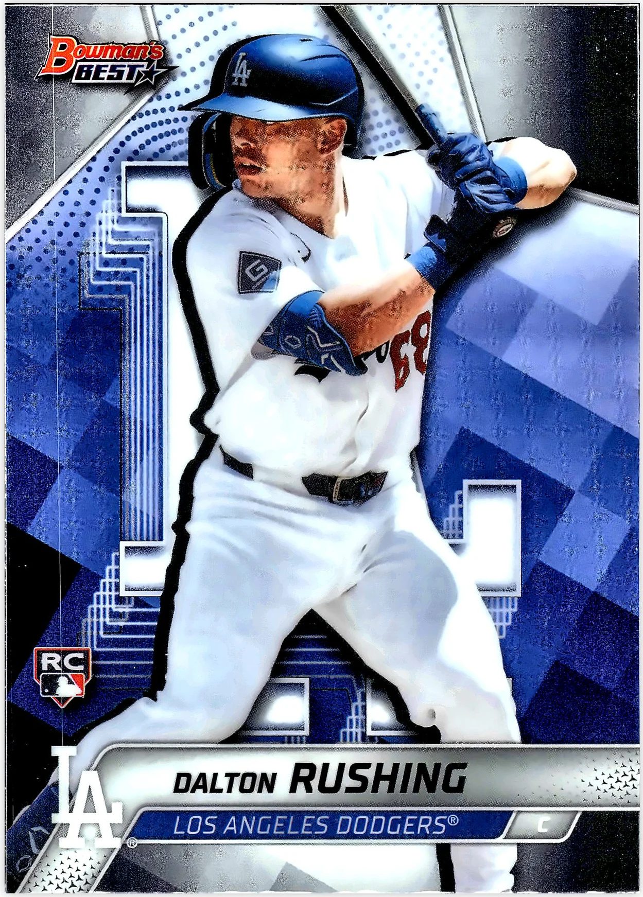 Dalton Rushing 2025 Bowman's Best #33 baseball card - Front