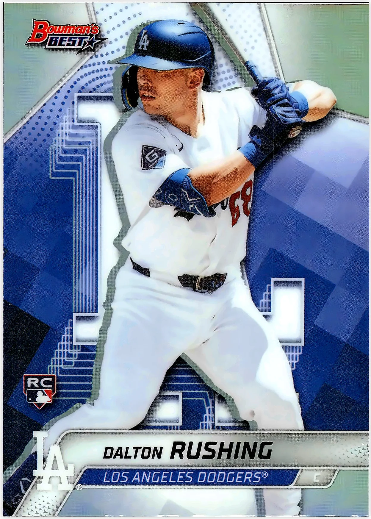 Dalton Rushing 2025 Bowman's Best #33 Refractors baseball card - Front