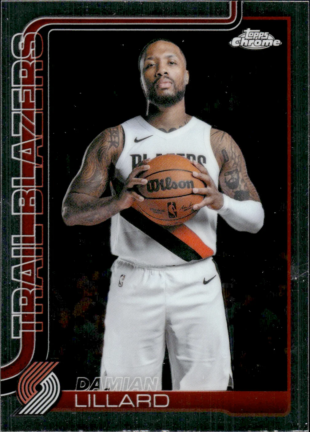 Damian Lillard #46 2025 Topps Chrome Update Basketball basketball card - Front