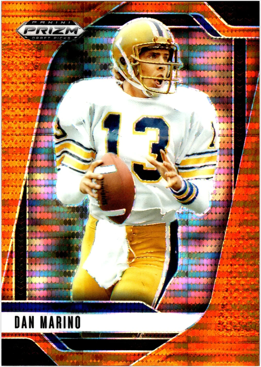 Dan Marino 2025 Panini Prizm Draft Picks #192 Prizms Orange Pulsar /75 football card - Front