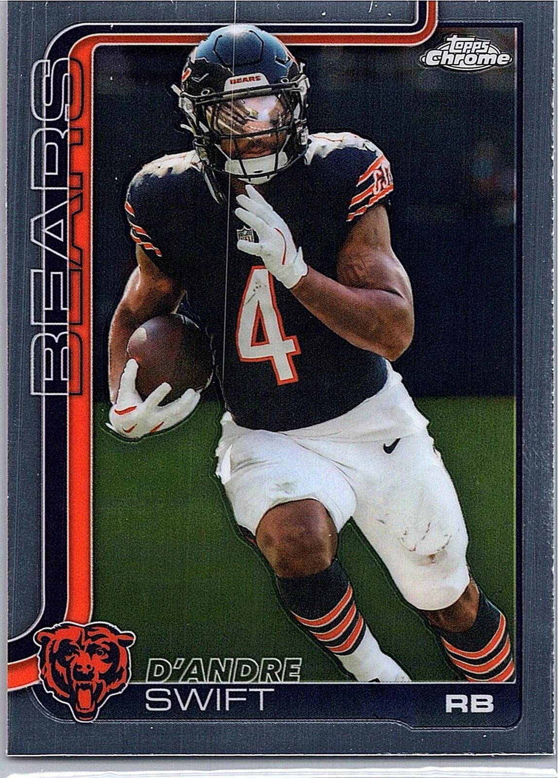 D'Andre Swift 2025 Topps Chrome Football card