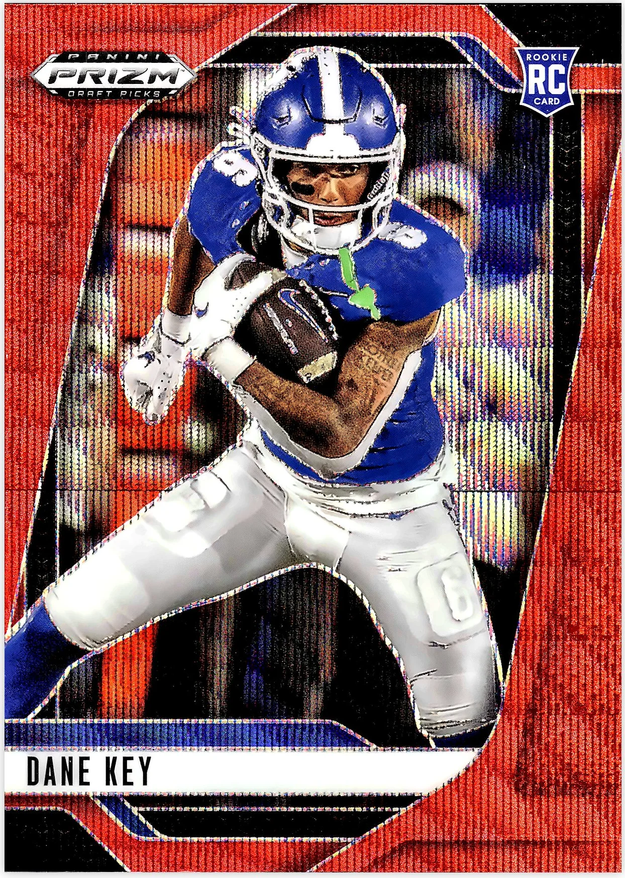 Dane Key 2025 Panini Prizm Draft Picks #47 Prizms Ruby Wave football card - Front