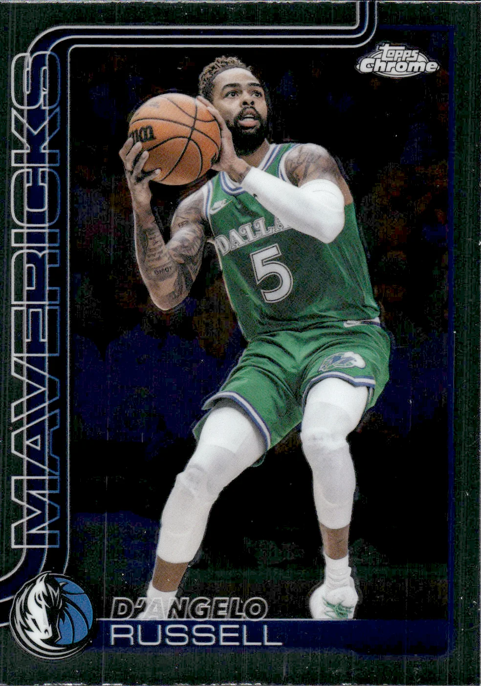 D'Angelo Russell #90 2025 Topps Chrome Update Basketball basketball card - Front