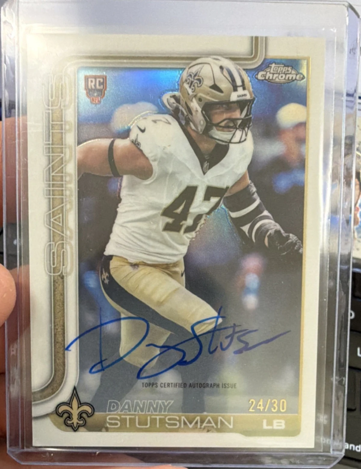 Danny Stutsman 2025 Topps Chrome Football card