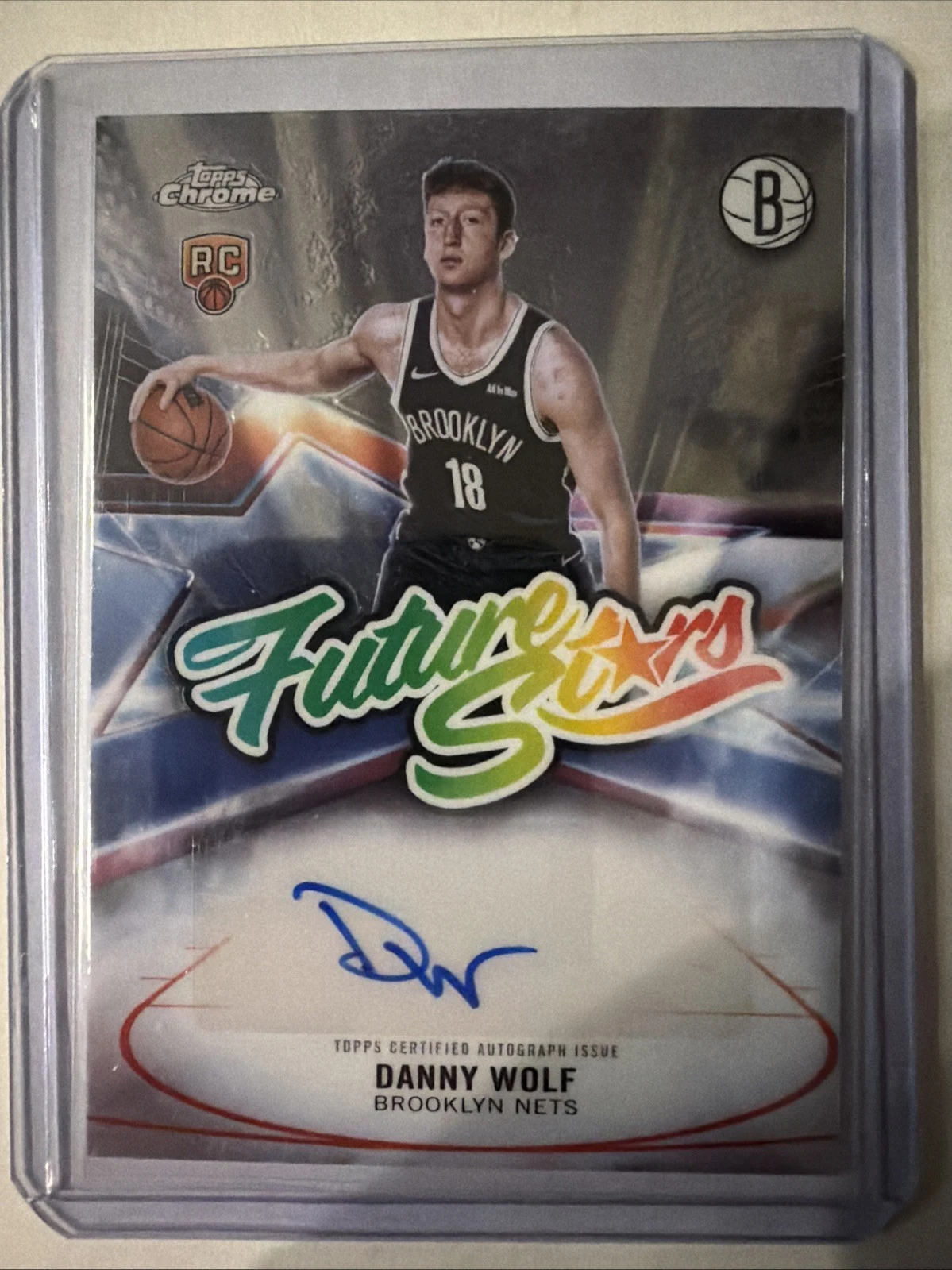 Danny Wolf 2025 Topps Chrome Basketball card