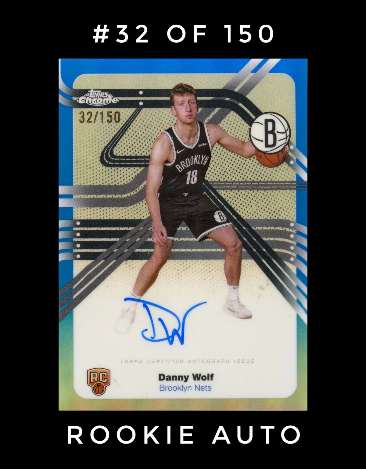 Danny Wolf 2025 Topps Chrome Basketball card