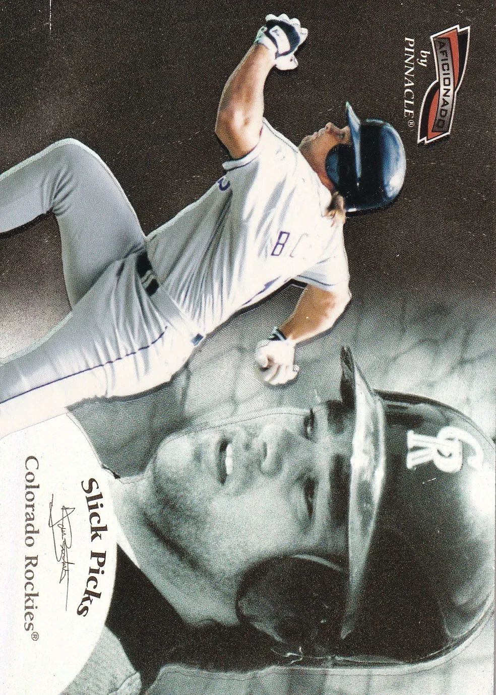 Dante Bichette 1996 Pinnacle Aficionado #10 Slick Picks baseball card - Front