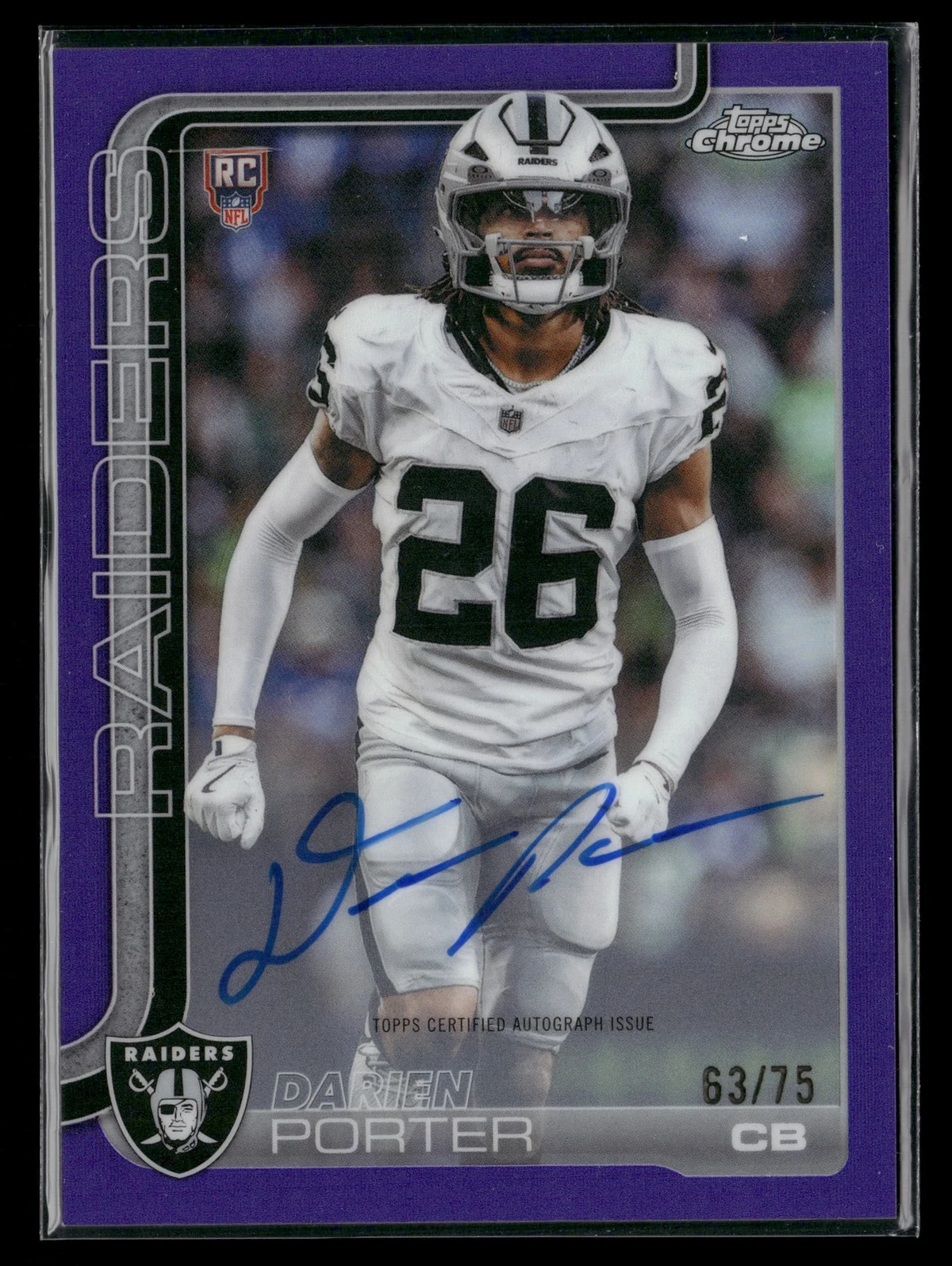 Darien Porter 2025 Topps Chrome Football card