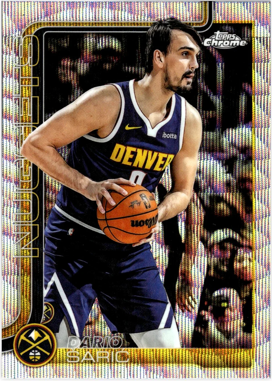 Dario Šarić 2025-26 Topps Chrome #77 Prism Refractor basketball card - Front