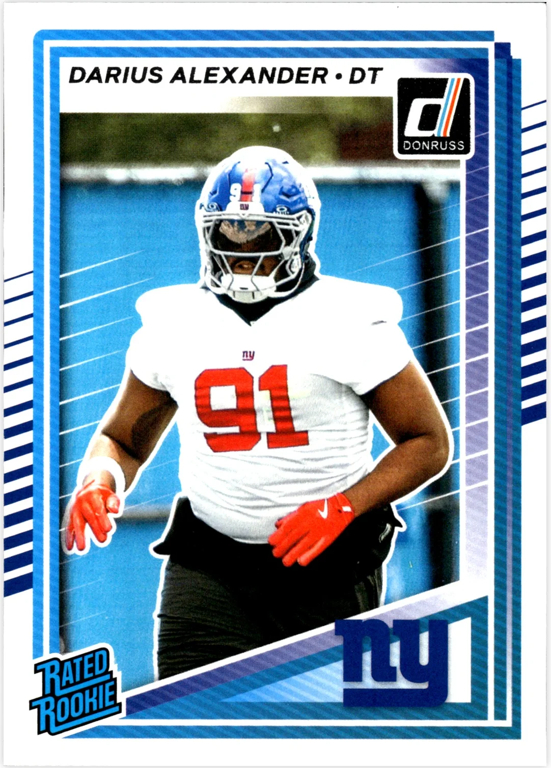 Darius Alexander 2025 Donruss #379 football rookie card - Front