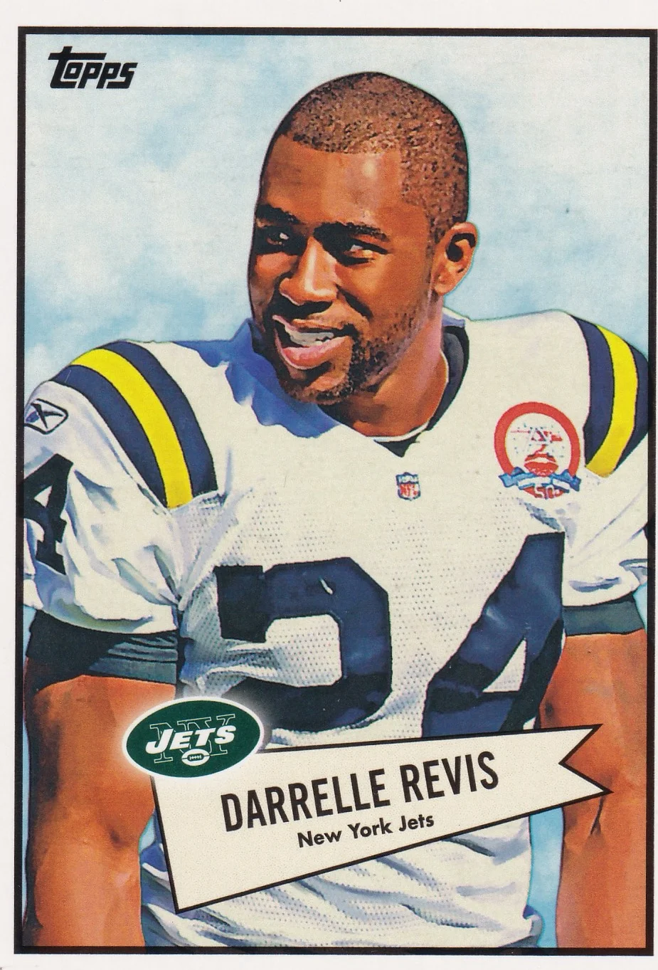 Darrelle Revis 2010 Topps #52B-47 1952 Bowman football card - Front