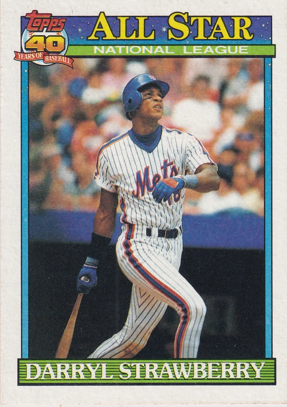 Darryl Strawberry 1991 Topps #402 baseball card - Front