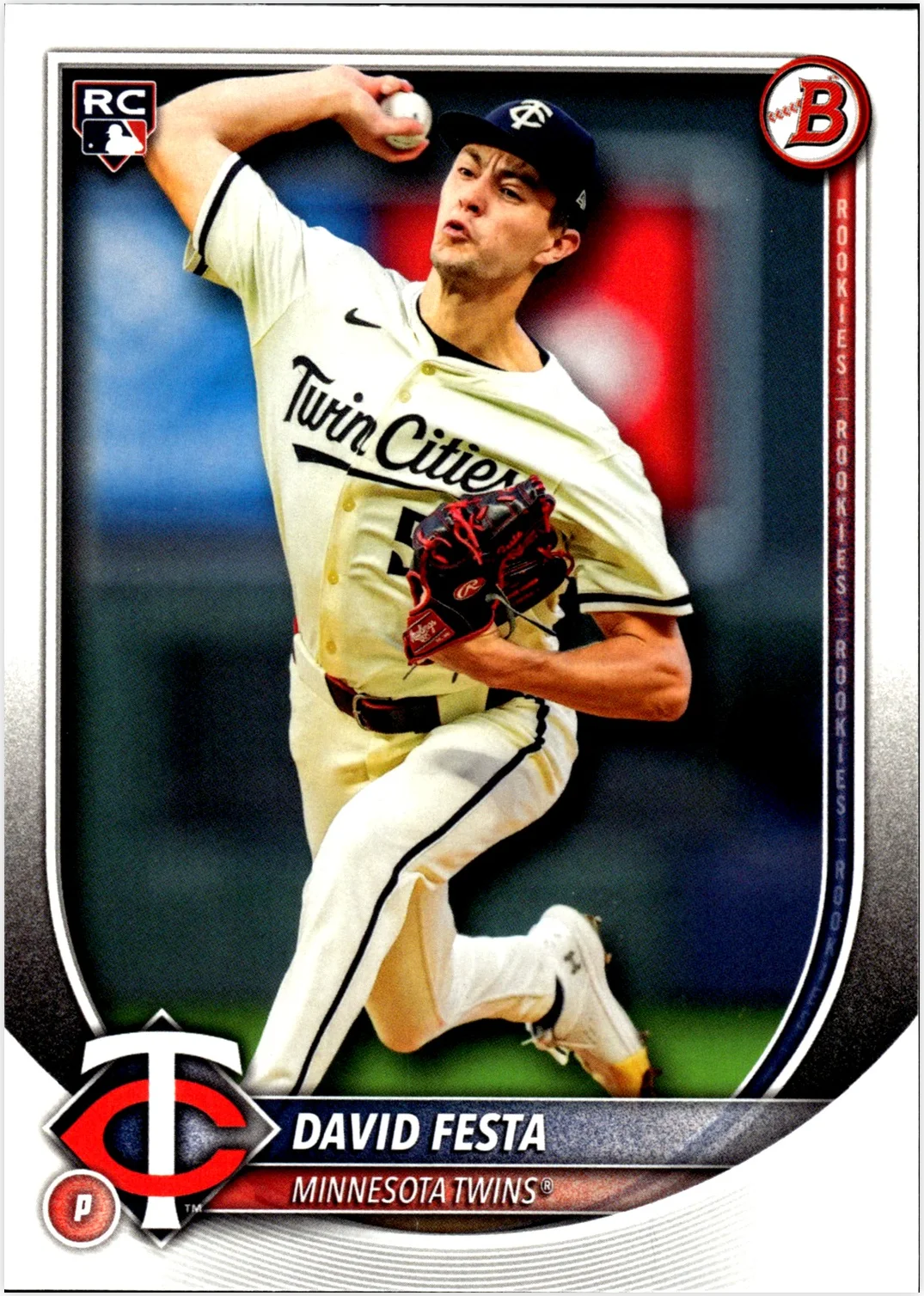 David Festa 2025 Bowman #54 baseball rookie card - Front