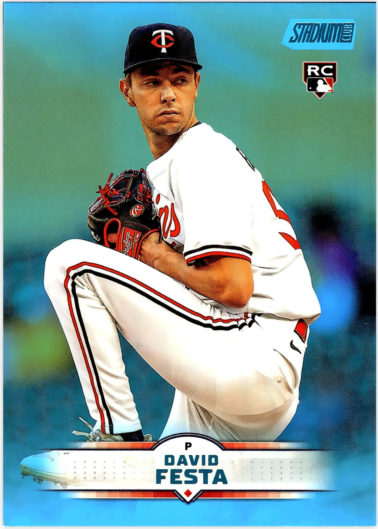 David Festa 2025 Stadium Club #186 Light Blue Foil baseball rookie card - Front