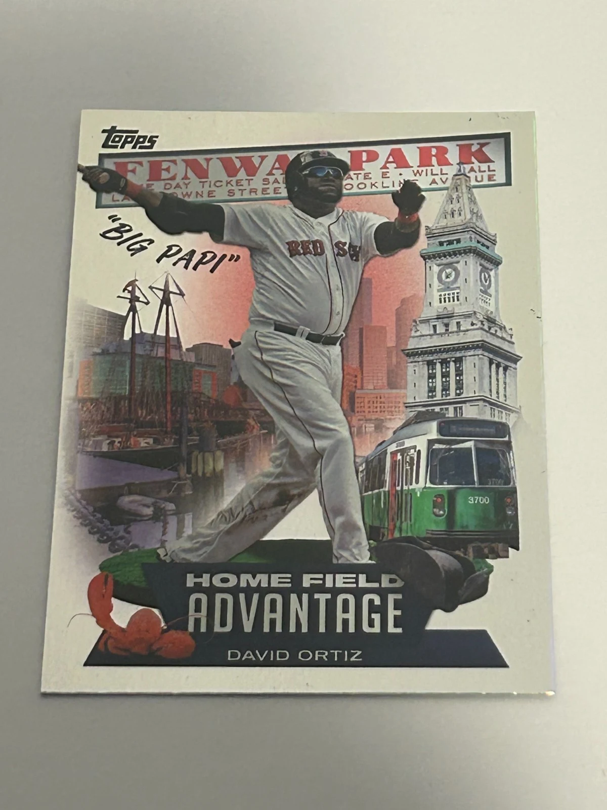 David Ortiz #LHA-12 2022 Topps Update Series Baseball Legendary Home Field Advantage front